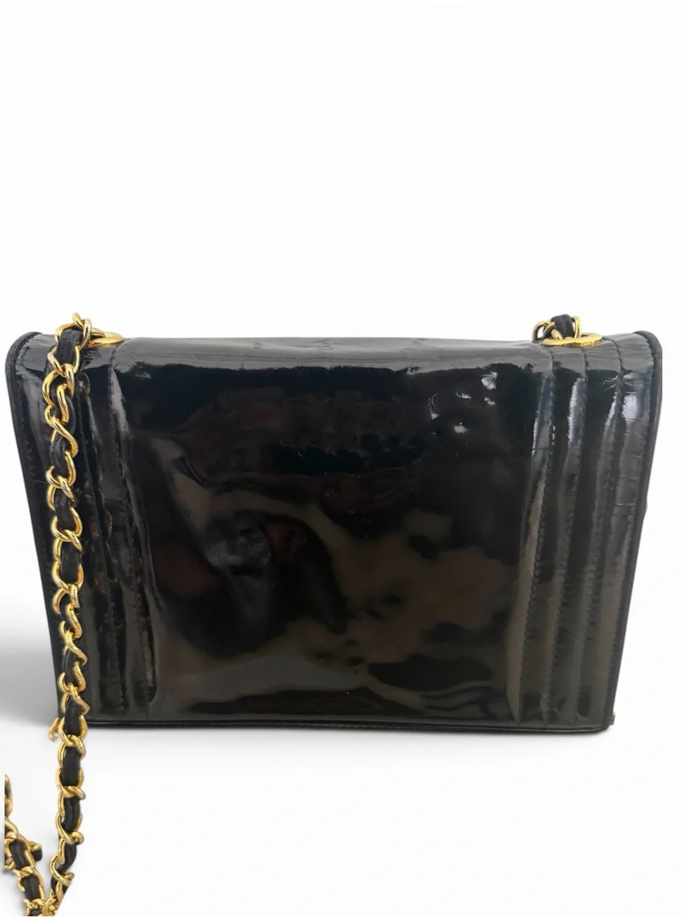 CHANEL Vintage Timeless CC Border Flap Patent Leather Bag - Legendary 0-Series